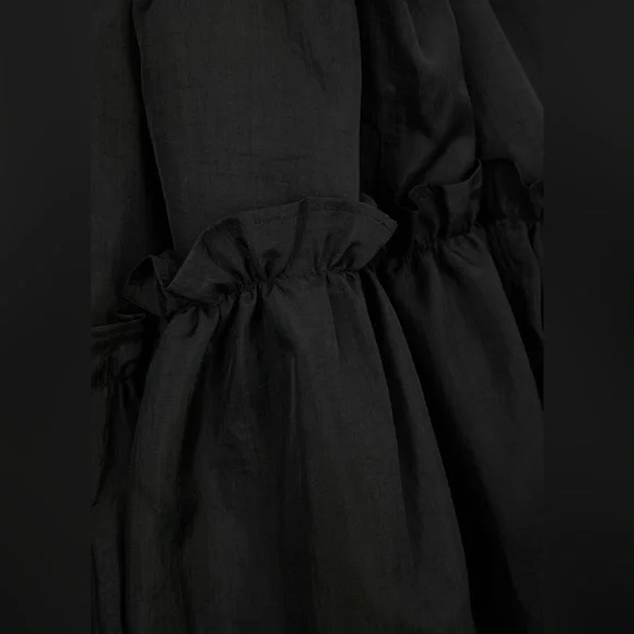 BRØGGER Olive Ruffle-Trimmed Ripstop Shell Top - Picture 2 of 8